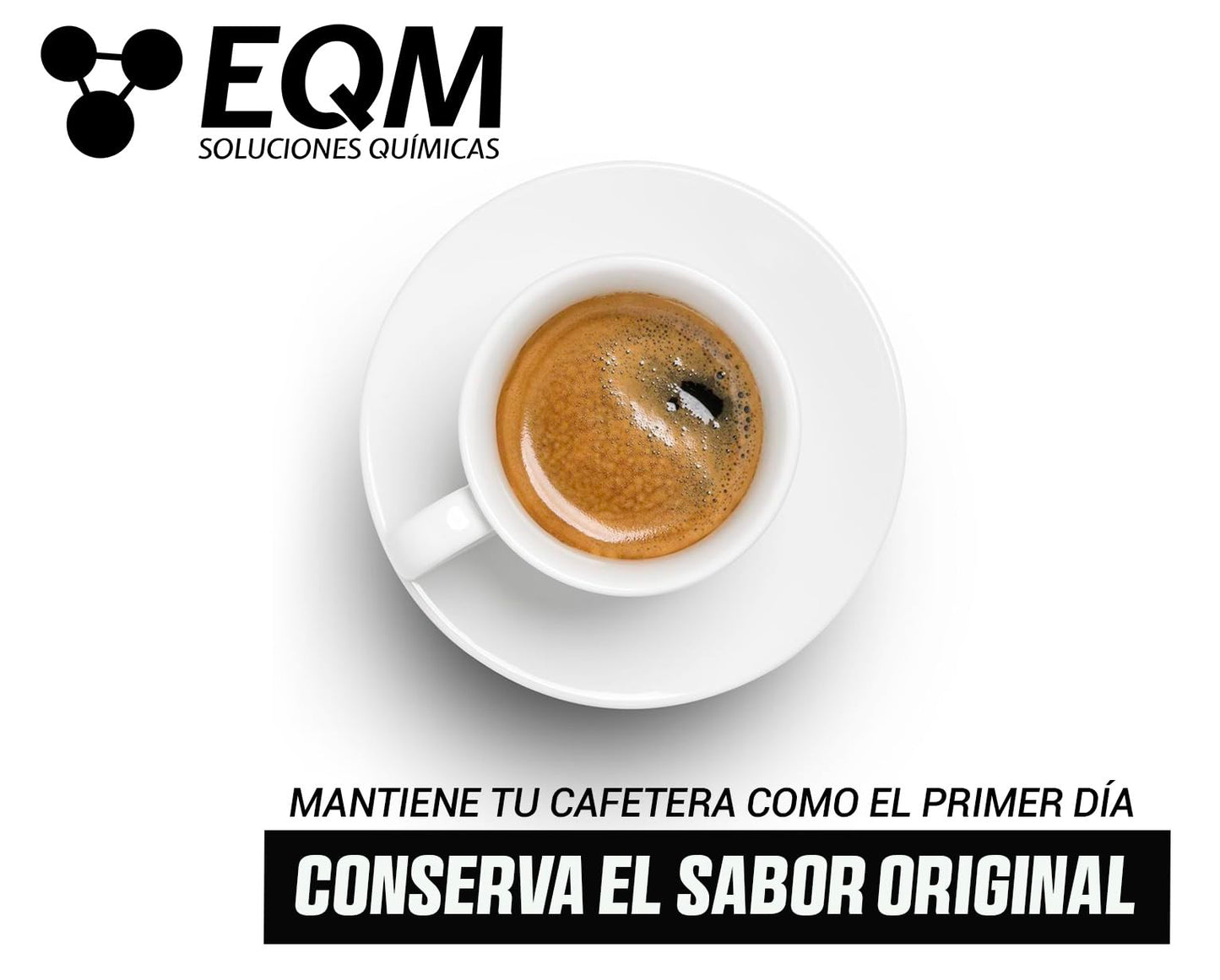EQM - ECO- 212 - Descalcificador para Cafeteras - 1L - 100% Origen Natural - Compatible con todas las máquinas de café - Elimina la cal incrustada en cafeteras y aparatos del hogar