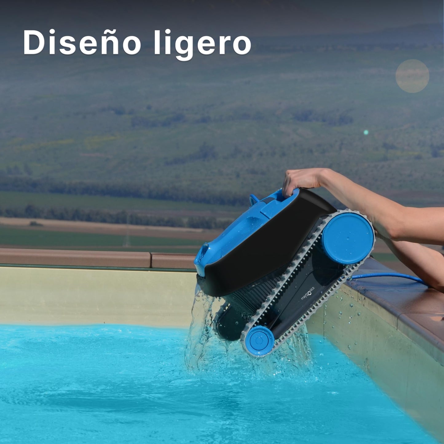 Dolphin Nautilus CC Robot limpiafondos automático para Piscinas enterradas y Desmontables de 10m - Limpieza Fondo y Paredes - Ahorro de energía