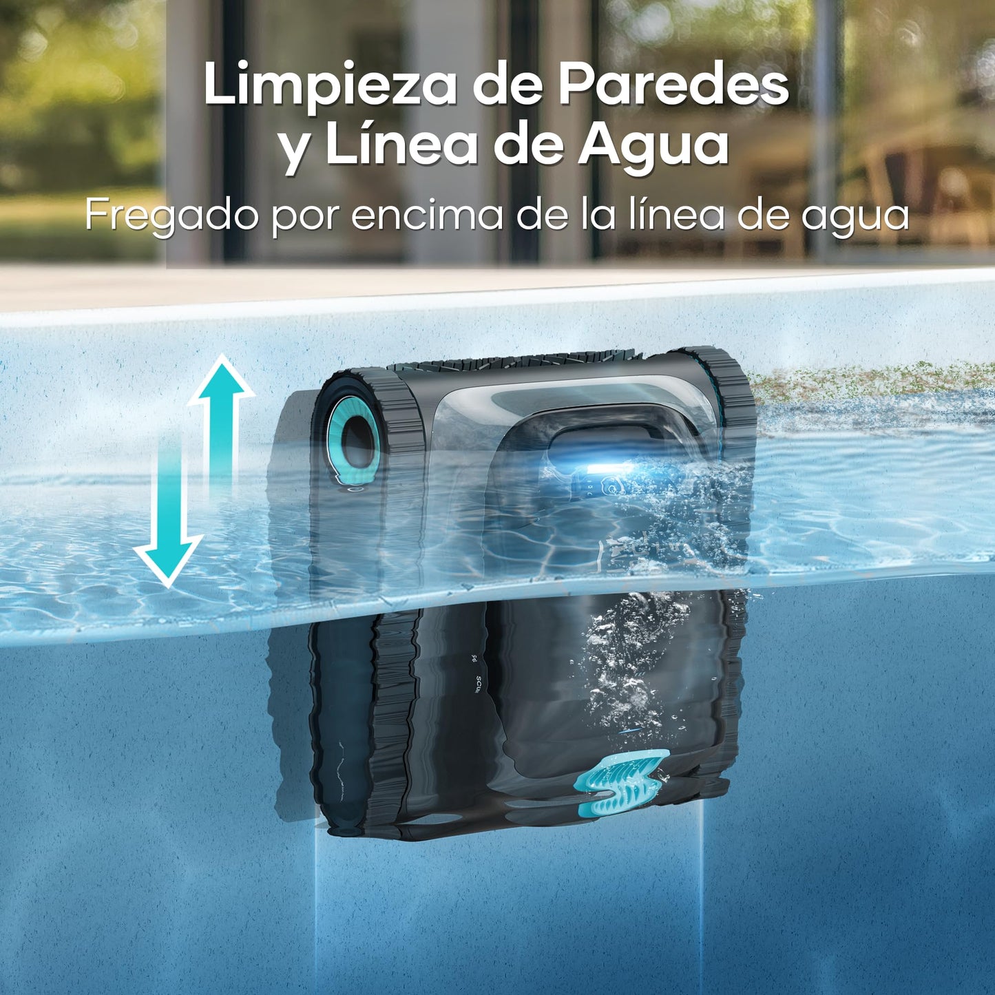 AIPER Scuba S1 2025 Robot Piscina Limpiafondos y Paredes,Aspirador Piscinas Fondos con Batería Mejorada 180 min,Filtración Ultrafina + App y OTA,para Piscinas hasta 150 m²