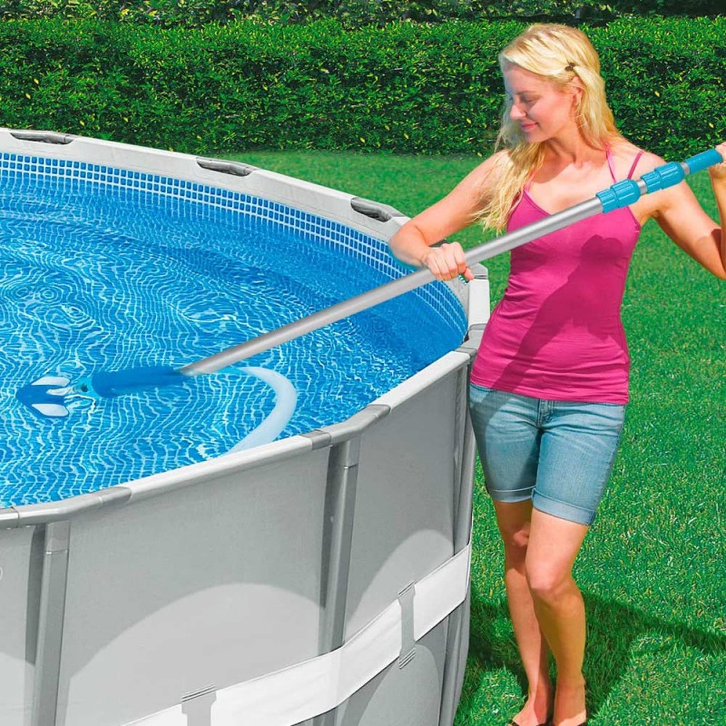 Intex 29055 - Mango telescópico Aluminio Ligero 279 cm