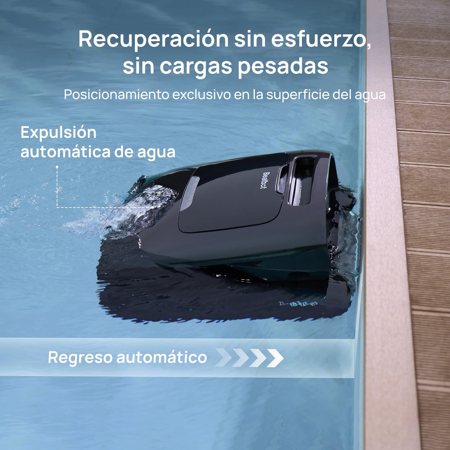 Beatbot AquaSense 2 Pro Robot Limpiafondos Piscina, Robot Piscina para Limpieza de Suelo y Paredes, Depura el Agua, Navegación y Posicionamiento, Duración de 11 Horas, Cordless Robotic hasta 360 m²