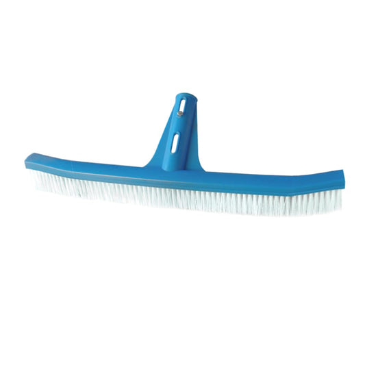 Cepillo Piscina con Fijación Palomilla – Cepillo Curvo con Cerdas de Nylon para Suelo, Paredes y Azulejos, Compatible con Pértiga Extensible, Limpieza Eficiente y Profunda para Piscinas